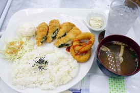 ササミチーズフライ定食