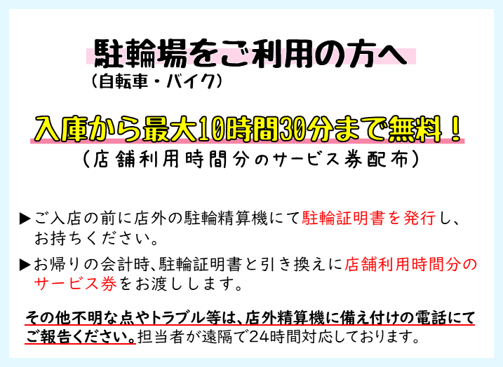 駐輪場について