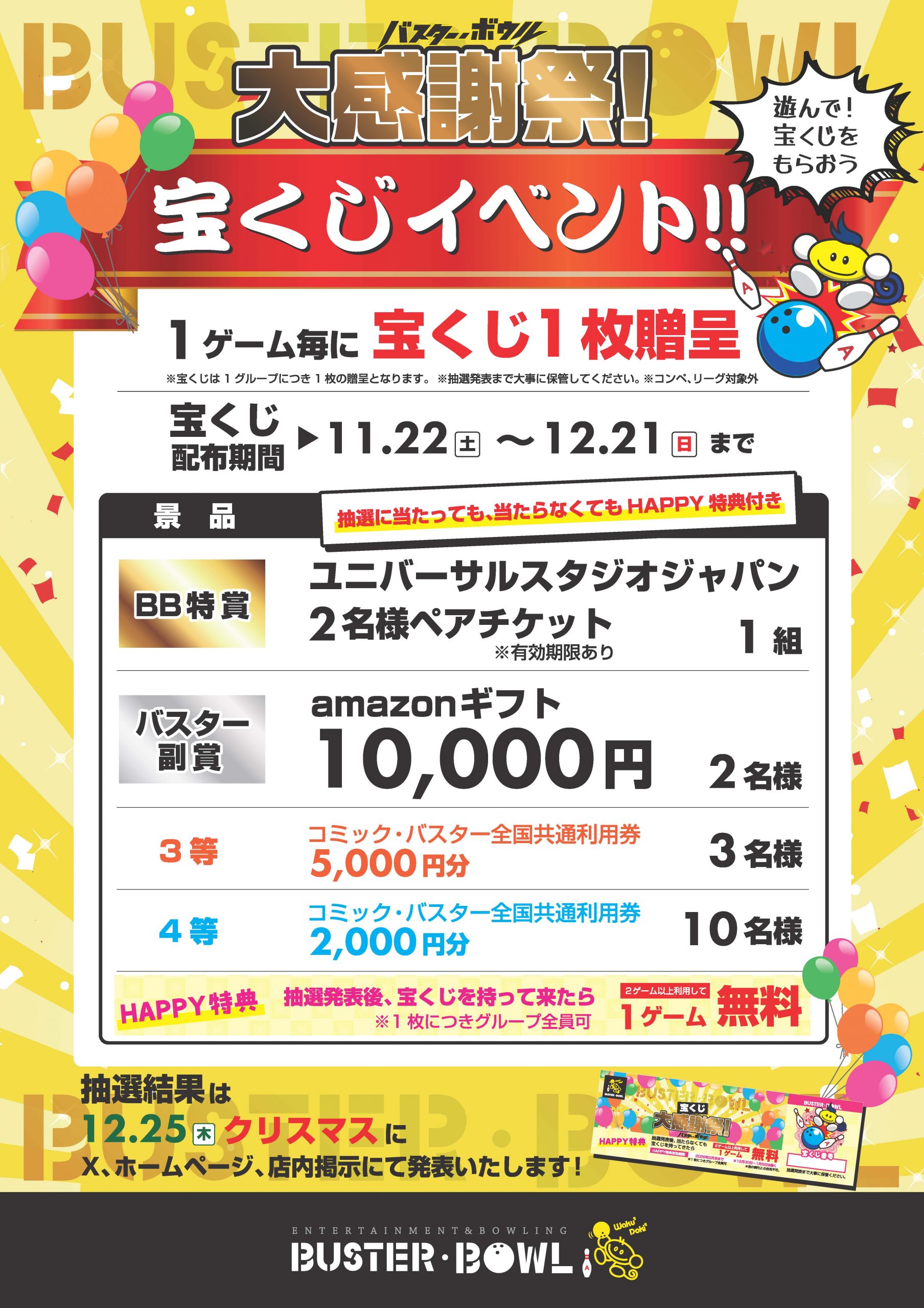 大感謝祭宝くじ